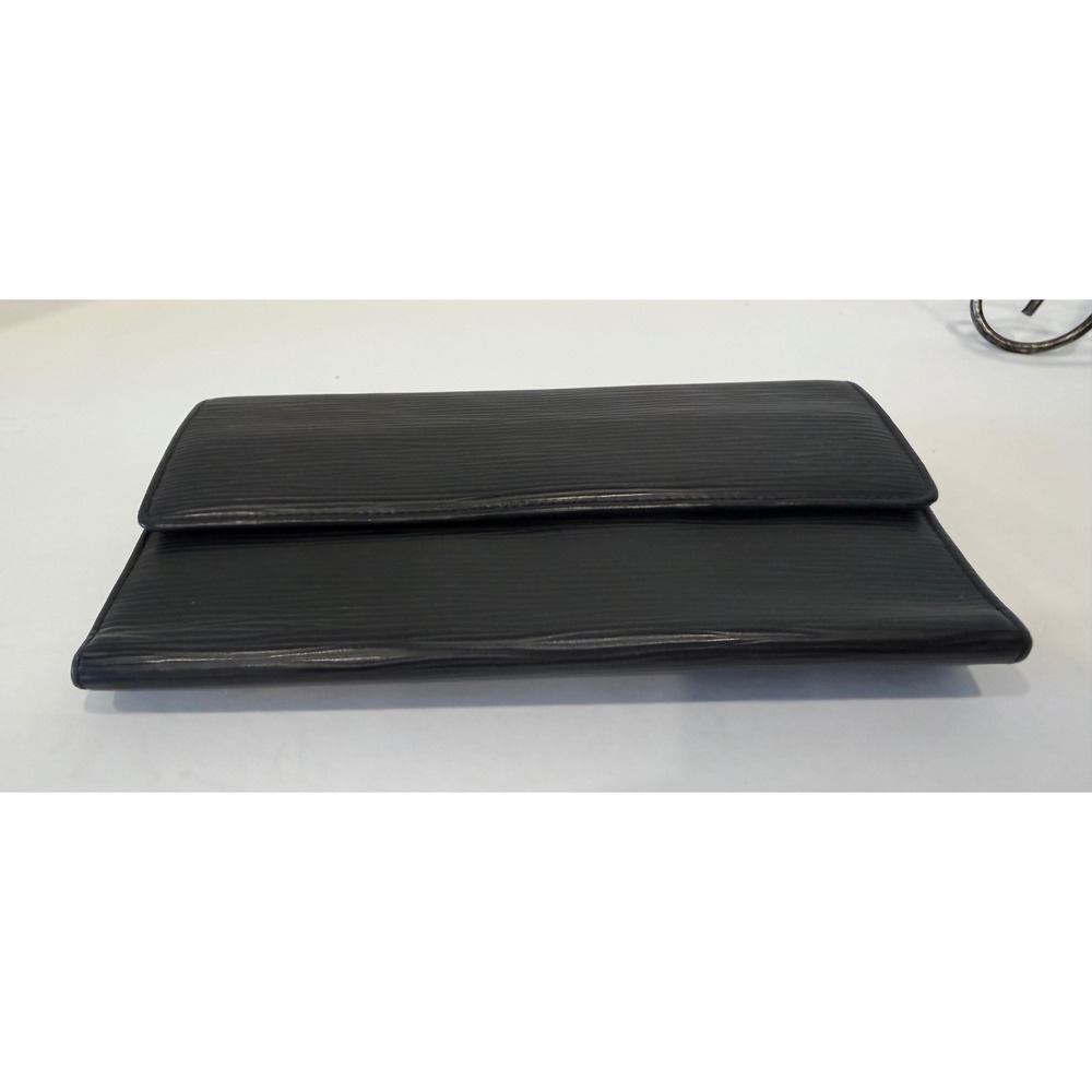 Louis Vuitton Sarah Noir Black Epi Leather‎ Long Flap Wallet - Picture 11 of 11